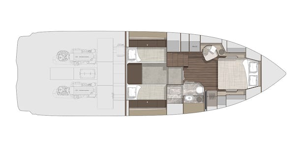 Cranchi A44 Luxury Tender plan